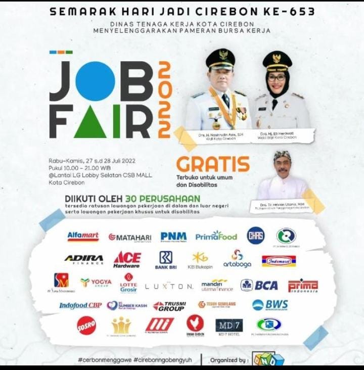 JOB FAIR SEMARAK HARI JADI KOTA CIREBON KE-653