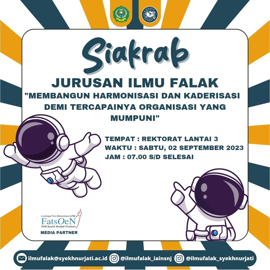 UNDANGAN KEGIATAN SIAKRAB HMJ ILMU FALAK
