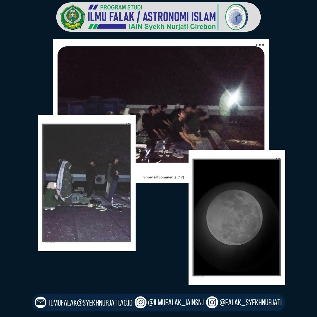 DOKUMENTASI KAJIAN DAN PENGAMATAN GERHANA BULAN TOTAL JURUSAN ILMU FALAK