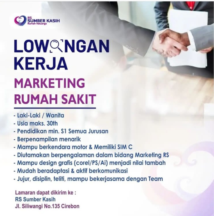 LOWONGAN KERJA RS SUMBER KASIH CIREBON