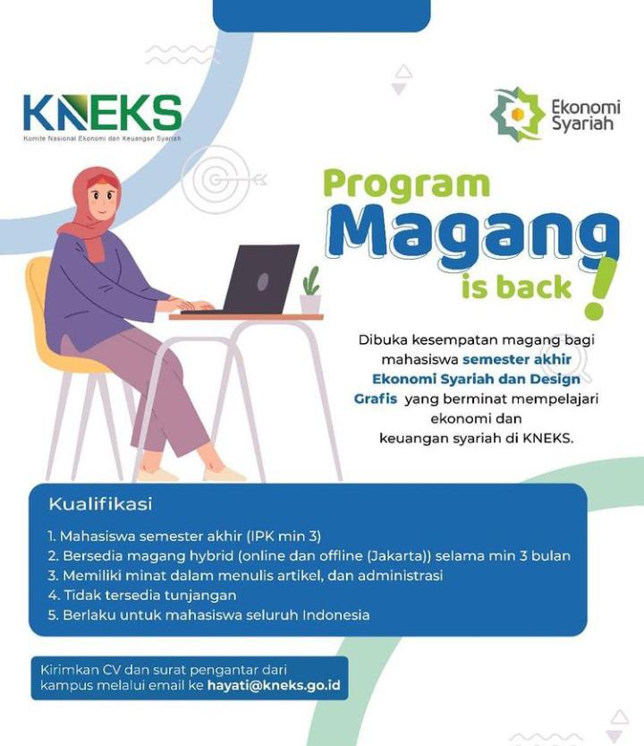 PROGRAM MAGANG KOMITE NASIONAL EKONOMI DAN KEUANGAN SYARIAH (KNEKS) TAHUN 2022