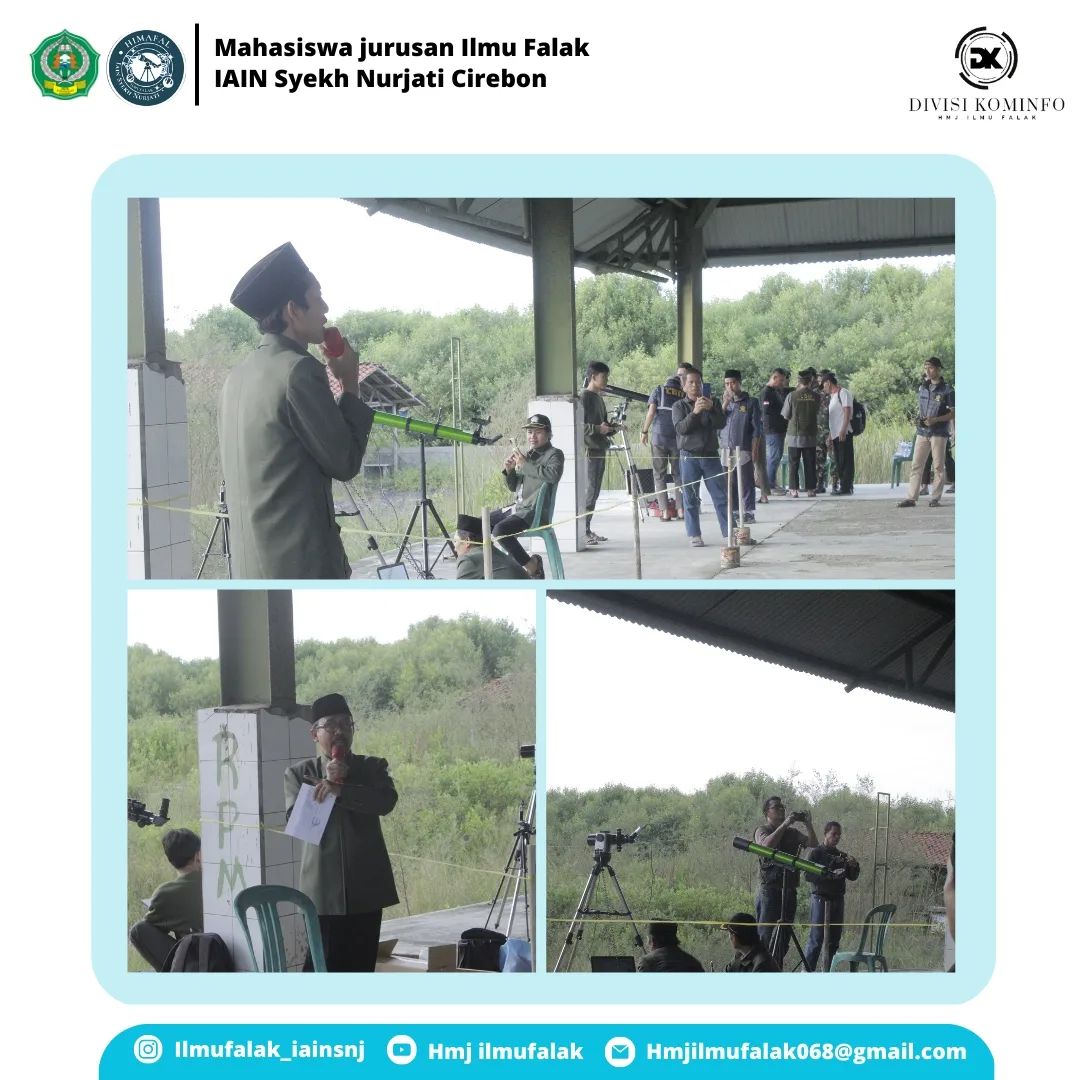 Mahasiswa dan Dosen Jurusan Ilmu Falak IAIN Syekh Nurjati Cirebon menggelar acara Rukyatul Hilal