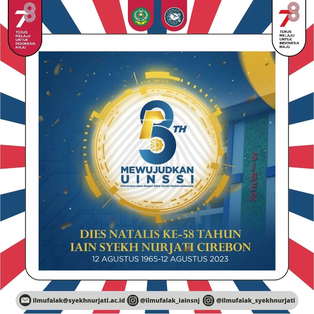 SELAMAT DIES NATALIS KE-58 IAIN SYEKH NURJATI CIREBON