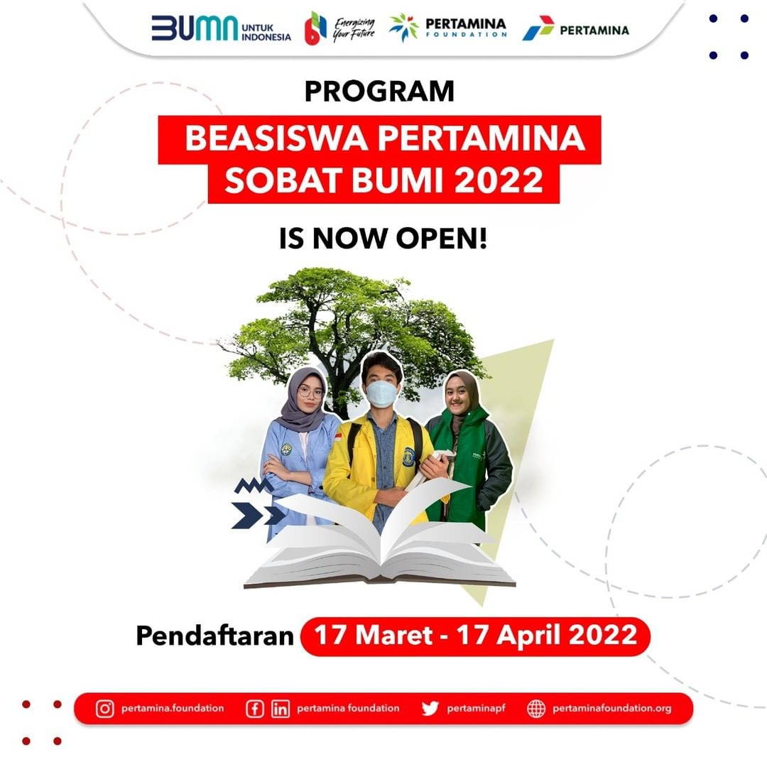 BEASISWA PERTAMINA SOBAT BUMI 2022