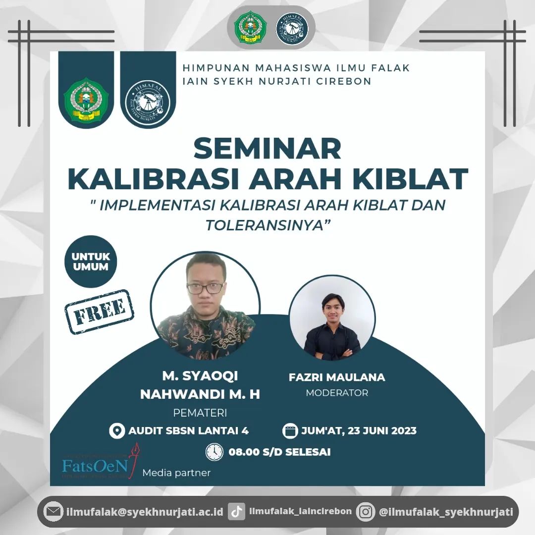 UNDANGAN SEMINAR KALIBRASI ARAH KIBLAT