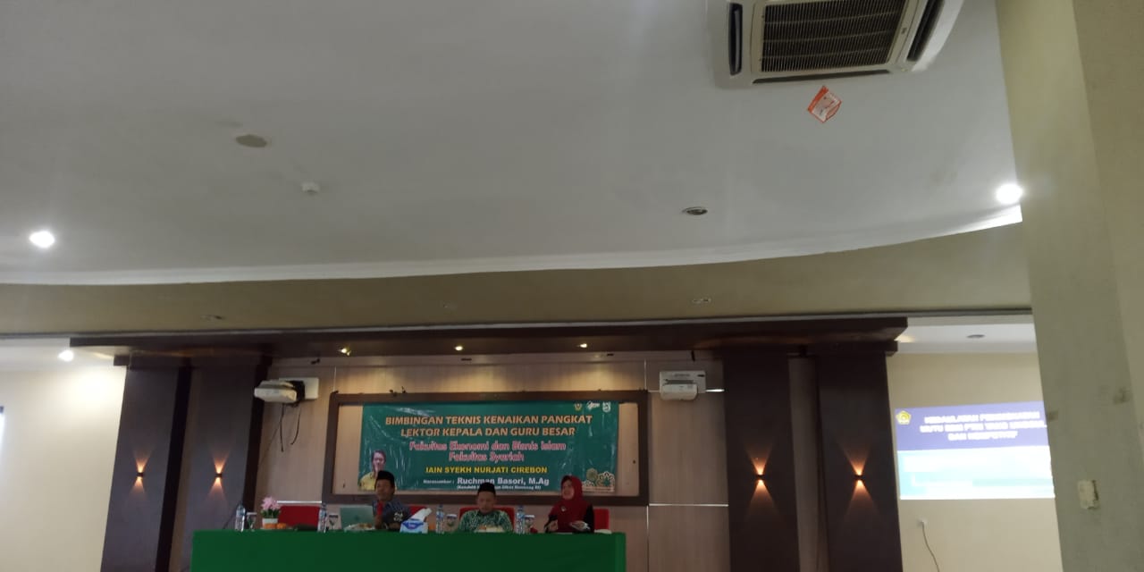 BIMBINGAN TEKNIS KENAIKAN PANGKAT KE LEKTOR KEPALA DAN GURU BESAR DI LINGKUNGAN IAIN SYEKH NURJATI CIREBON