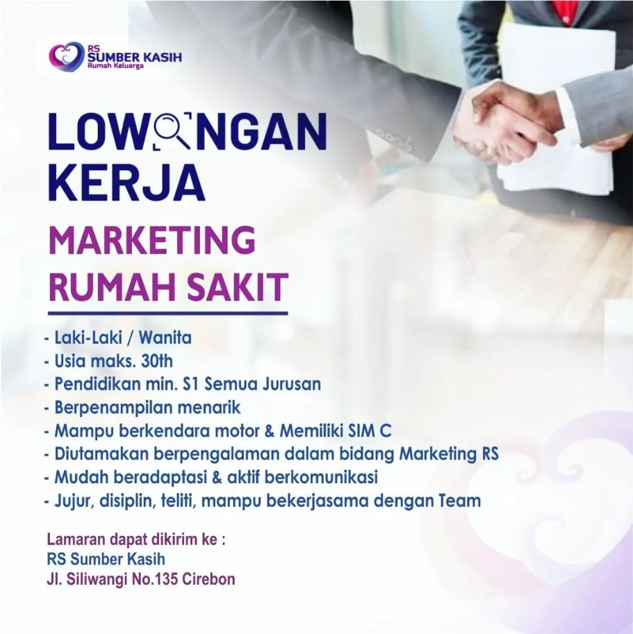 LOWONGAN KERJA RS SUMBER KASIH CIREBON