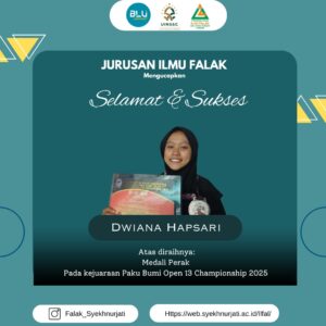 Dwiana Hapsari Prodi Ilmu Falak Meriah Medali Perak dalam “Indonesia Pencak Silat Paku Bumi Open 13 Championship 2025.”